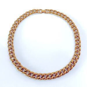 Vintage Napier Chunky Gold Chain Necklace